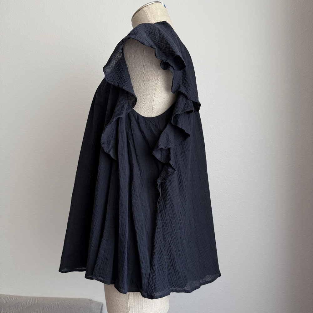 COS Ruffled Cap-Sleeve Blouse - Picture 5 of 12